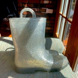 Sparkly rain boots size 1